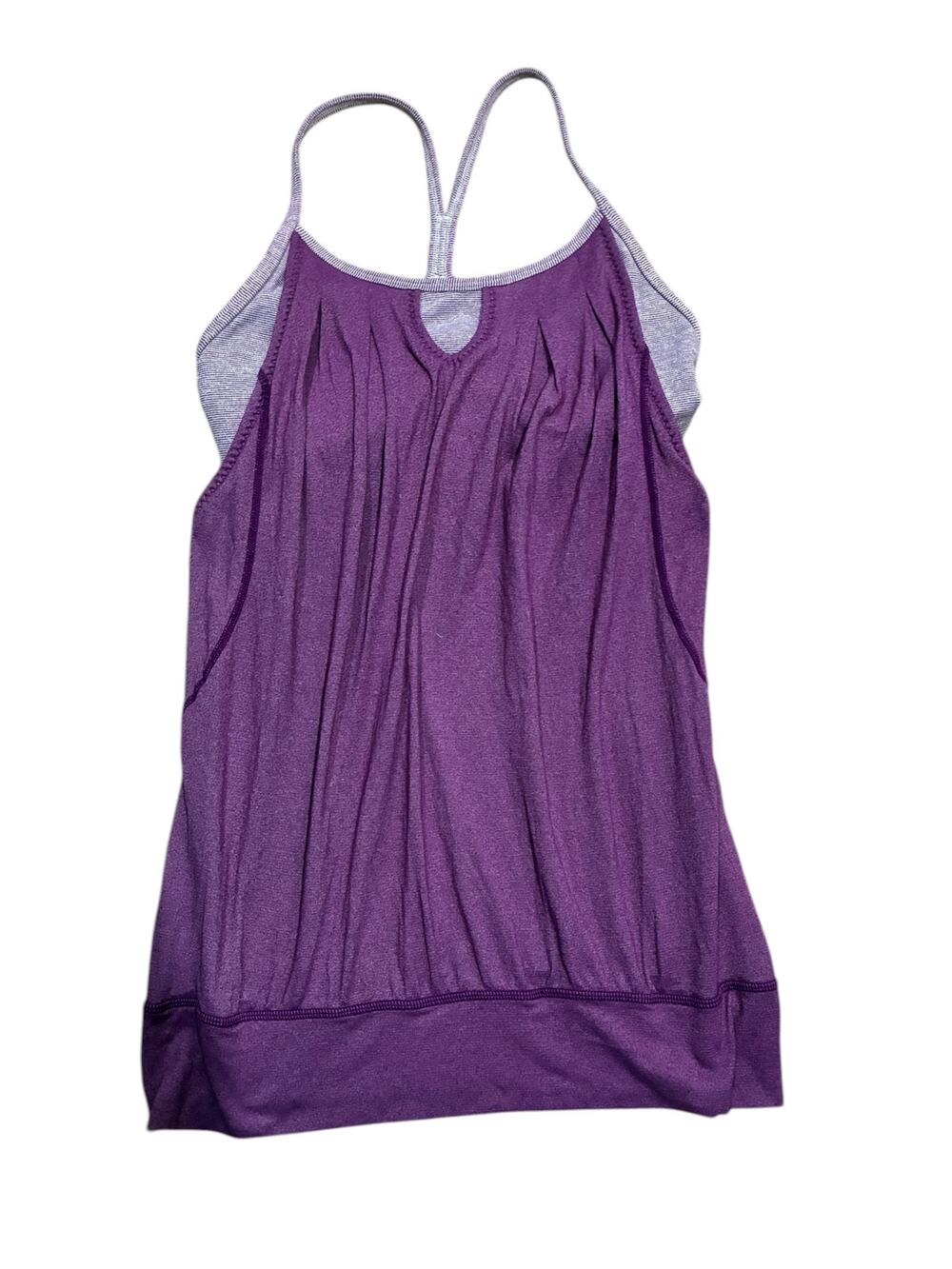 Lululemon Purple Flowy Yoga Tank with Bra